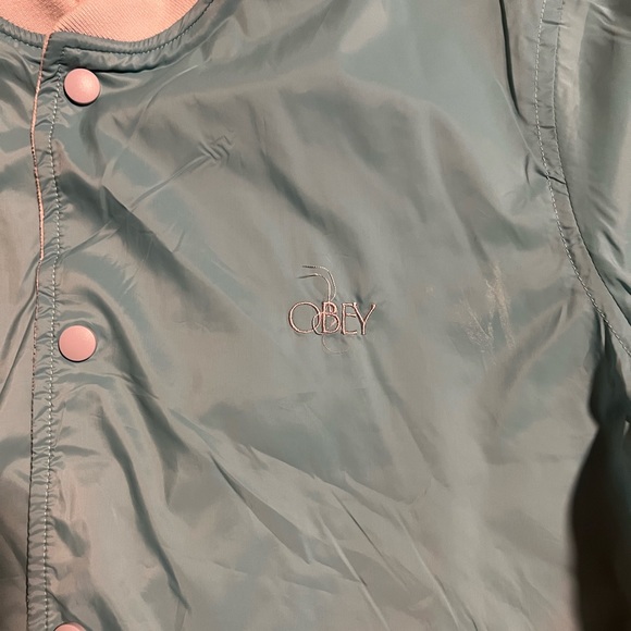 NWT Obey reversible varsity jacket! - Picture 11 of 12
